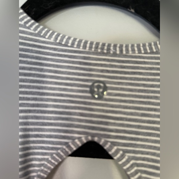 Lululemon Go For It Dress - Hyper Striped Heathered Medium Gray - Picture 6 of 6
